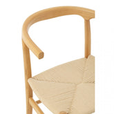 Stoel Toon Beukenhout/Touw Naturel - Eetkamerstoel - J-Line - livinglovely.nl