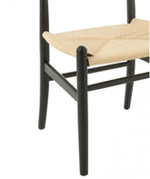 Stoel Toon Beukenhout/Touw Zwart - Eetkamerstoel - J-Line - livinglovely.nl