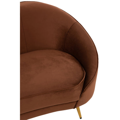 Stoffen Bank Elisabeth Bruin 180cm J-Line