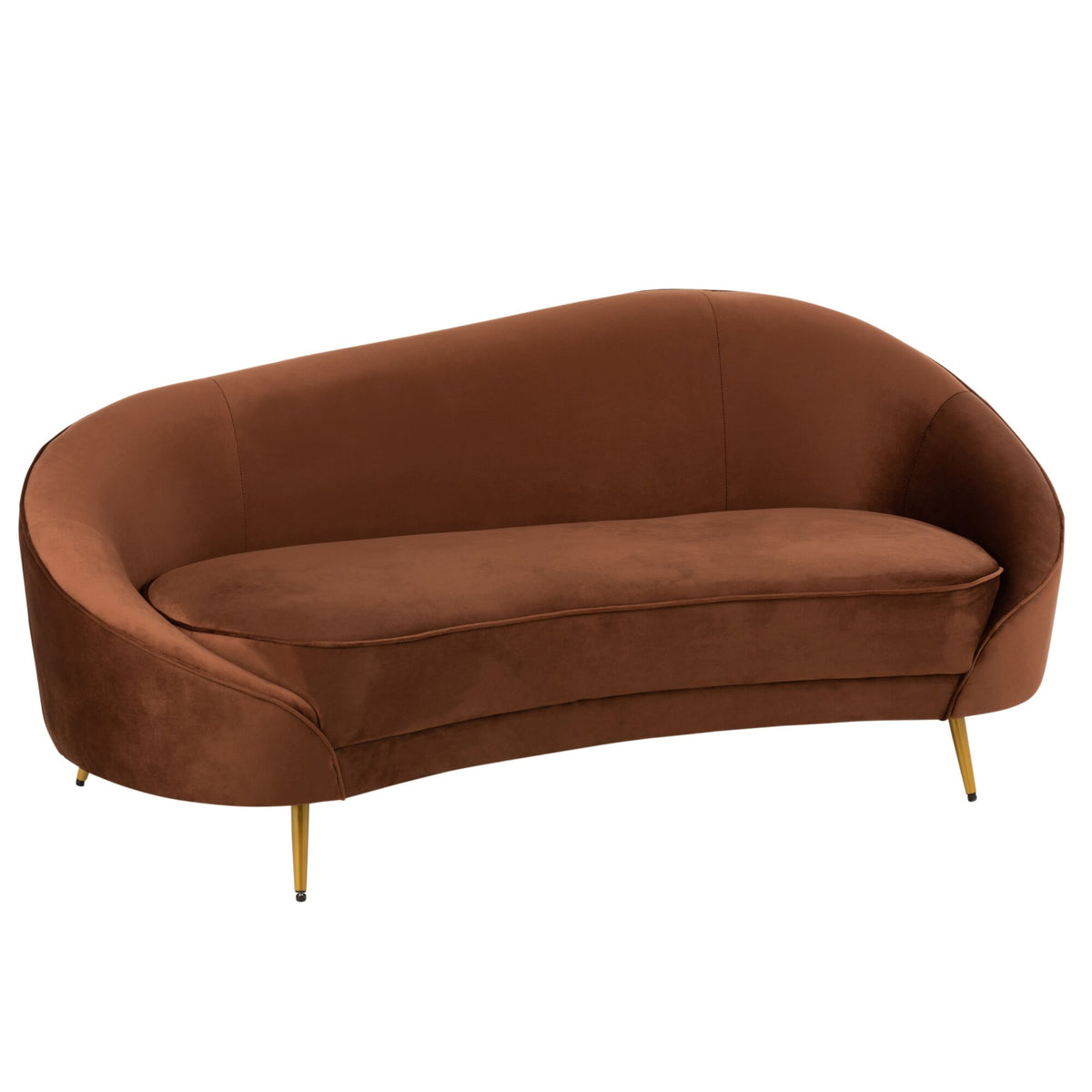 Stoffen Bank Elisabeth Bruin 180cm J-Line