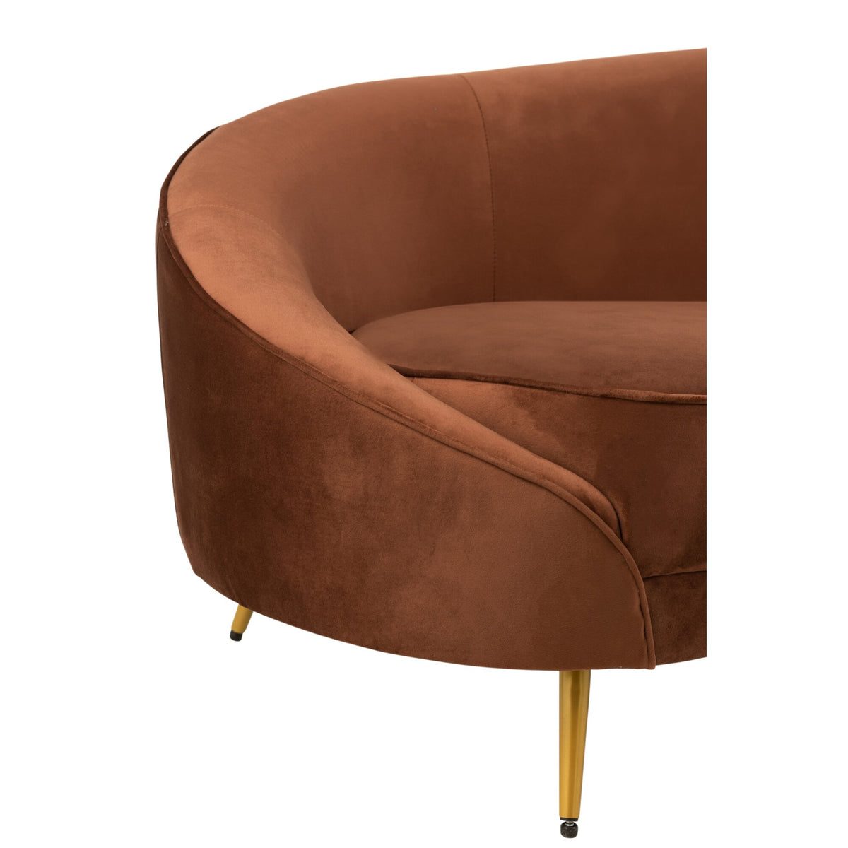 Stoffen Bank Elisabeth Bruin 180cm J-Line