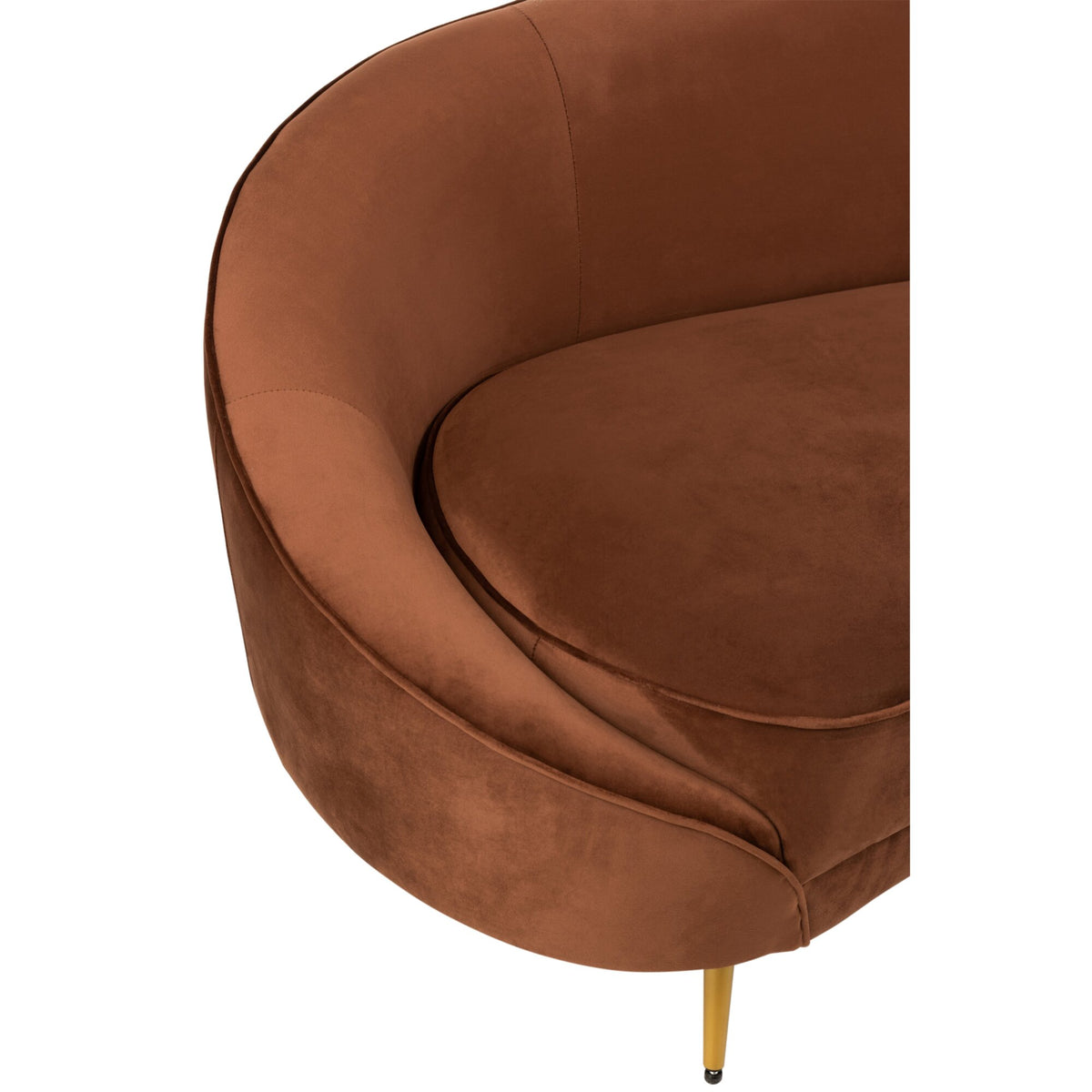 Stoffen Bank Elisabeth Bruin 180cm J-Line