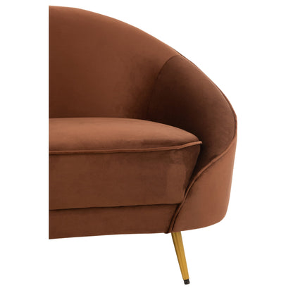 Stoffen Bank Elisabeth Bruin 180cm J-Line