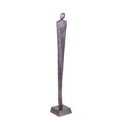 Symon GunMetal Alu Man Shape Statue L - - PTMD - livinglovely.nl