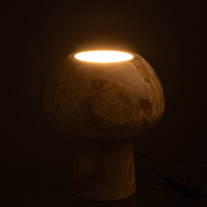 Table Lamp Marble Beige - - J-Line - livinglovely.nl