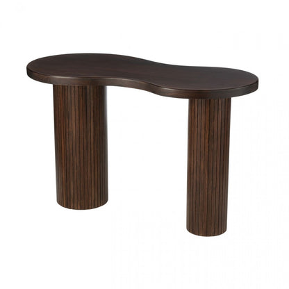 Tafel Infinity Mango Hout Bruin Large 120x64x75cm - Sidetable - J-Line - livinglovely.nl