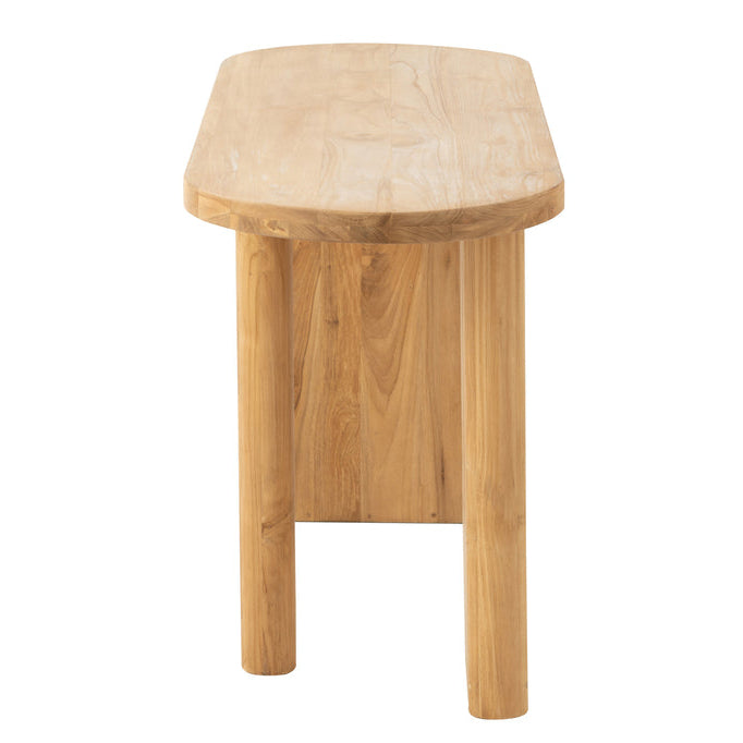 Tafel Teak Hout Naturel - Sidetable - J-Line - livinglovely.nl