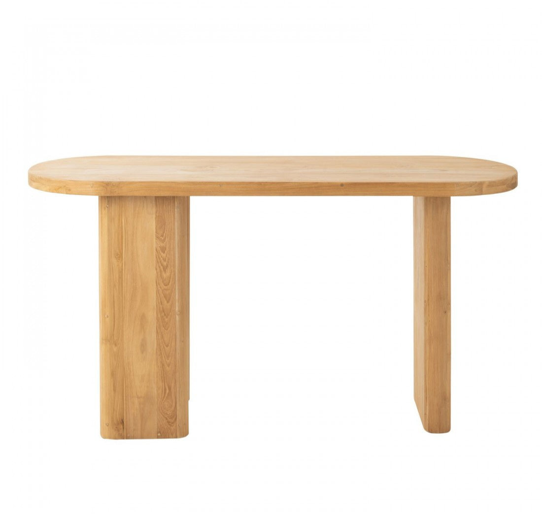 Tafel Teak Hout Naturel - Sidetable - J-Line - livinglovely.nl