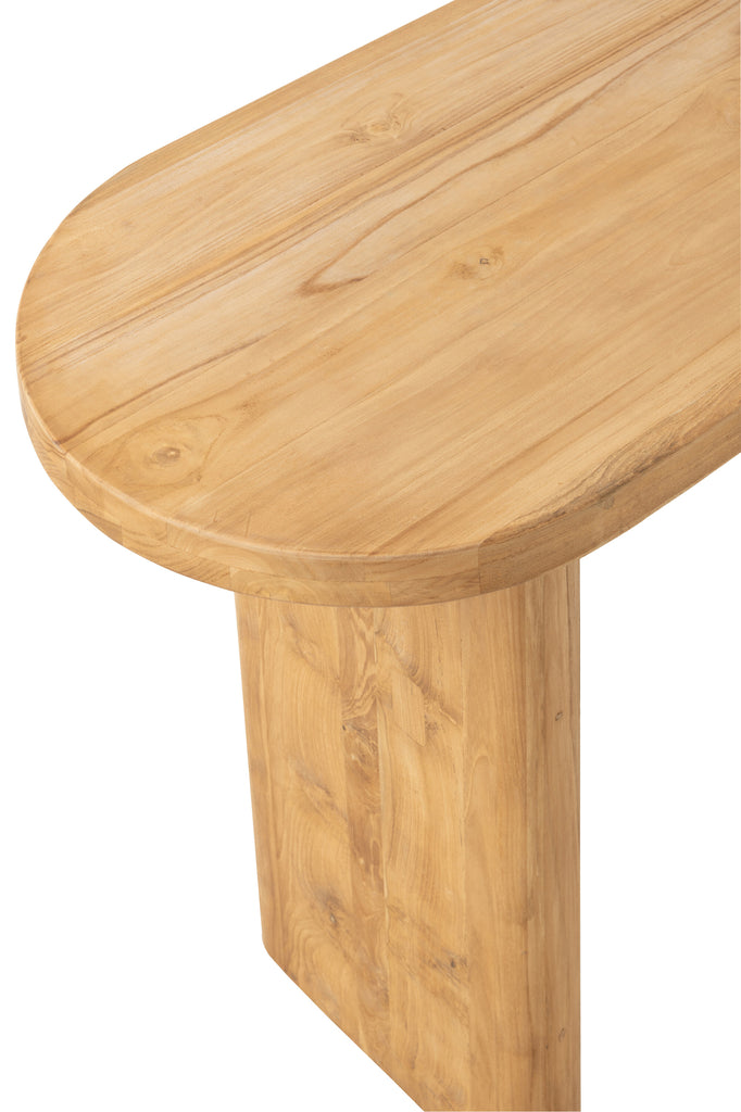 Tafel Teak Hout Naturel - Sidetable - J-Line - livinglovely.nl