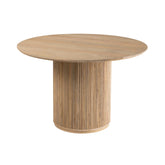 Tafel Vincent Mangohout Naturel Large Ø120cm J-Line - Eetkamertafel - J-Line - livinglovely.nl