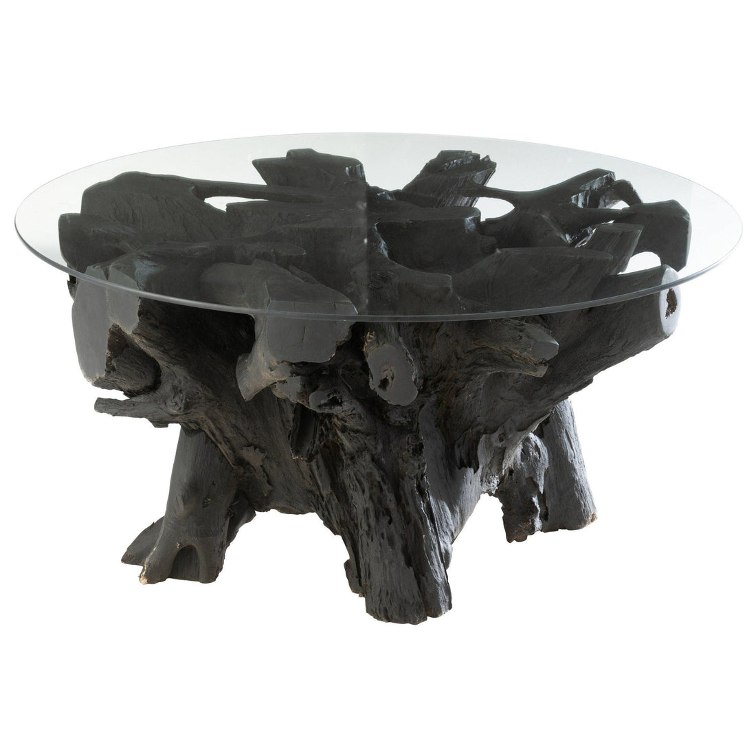 Tafel Wortels Hout Zwart - Salontafel - J-Line - livinglovely.nl