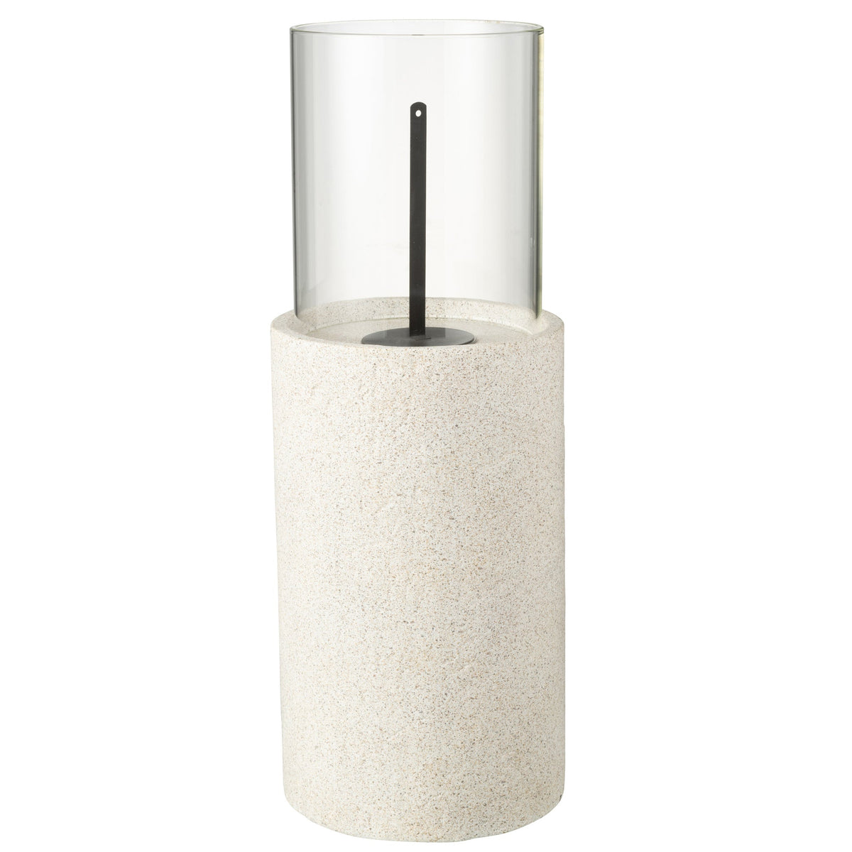 Tafelhaard Bio-Ethanol Rond Grijs Ø23x65cm
