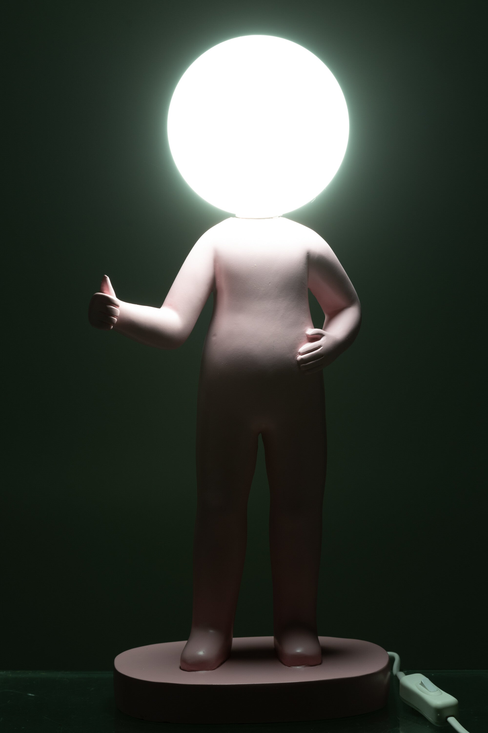 Tafellamp Duim Hars Roze - Tafellamp - J-Line - livinglovely.nl