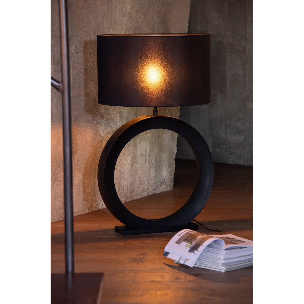 Tafellamp Lamp Rond Aluminium Zwart J-Line