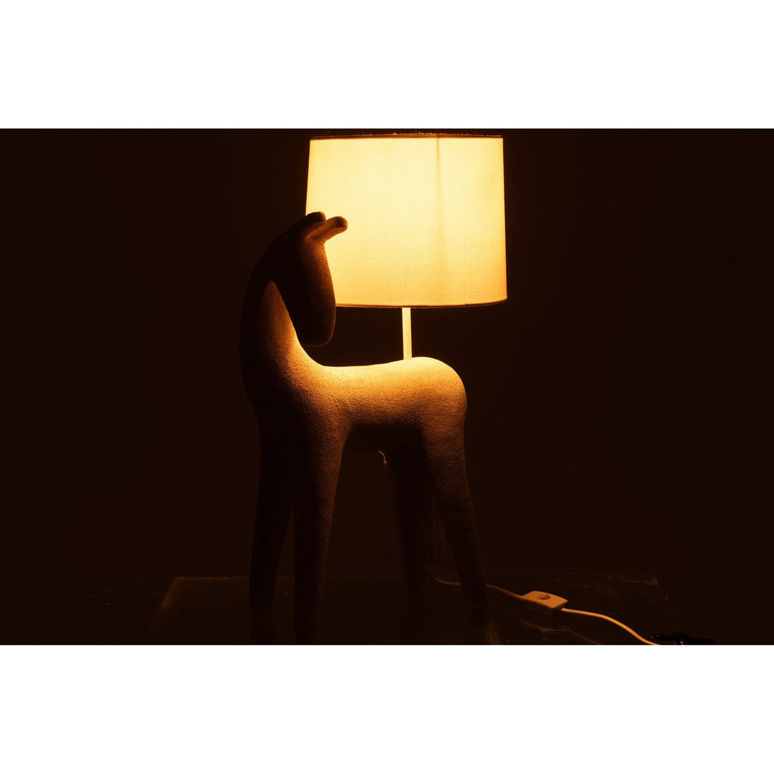 Tafellamp Paard Modern Resine Beige J-Line