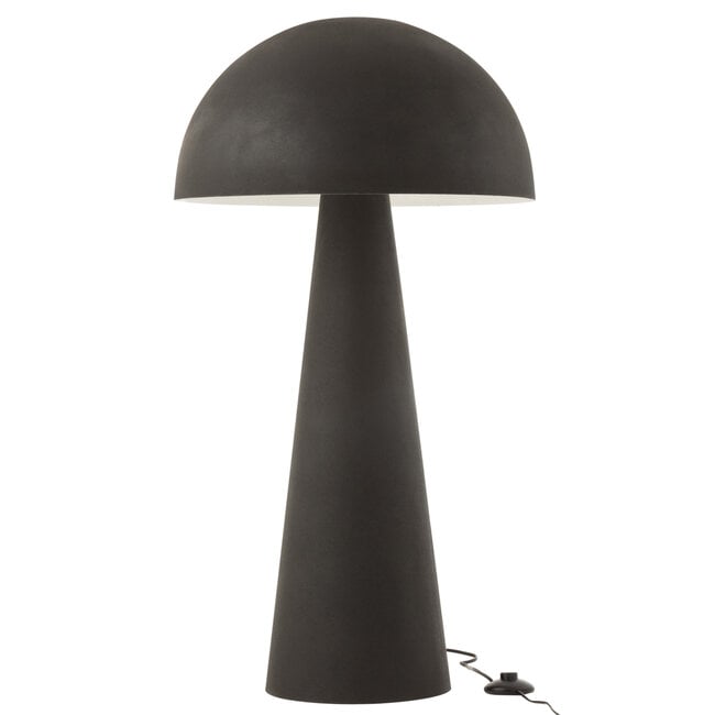 Tafellamp Paddenstoel Metaal Mat Zwart Extra Large - Tafellamp - J-Line - livinglovely.nl