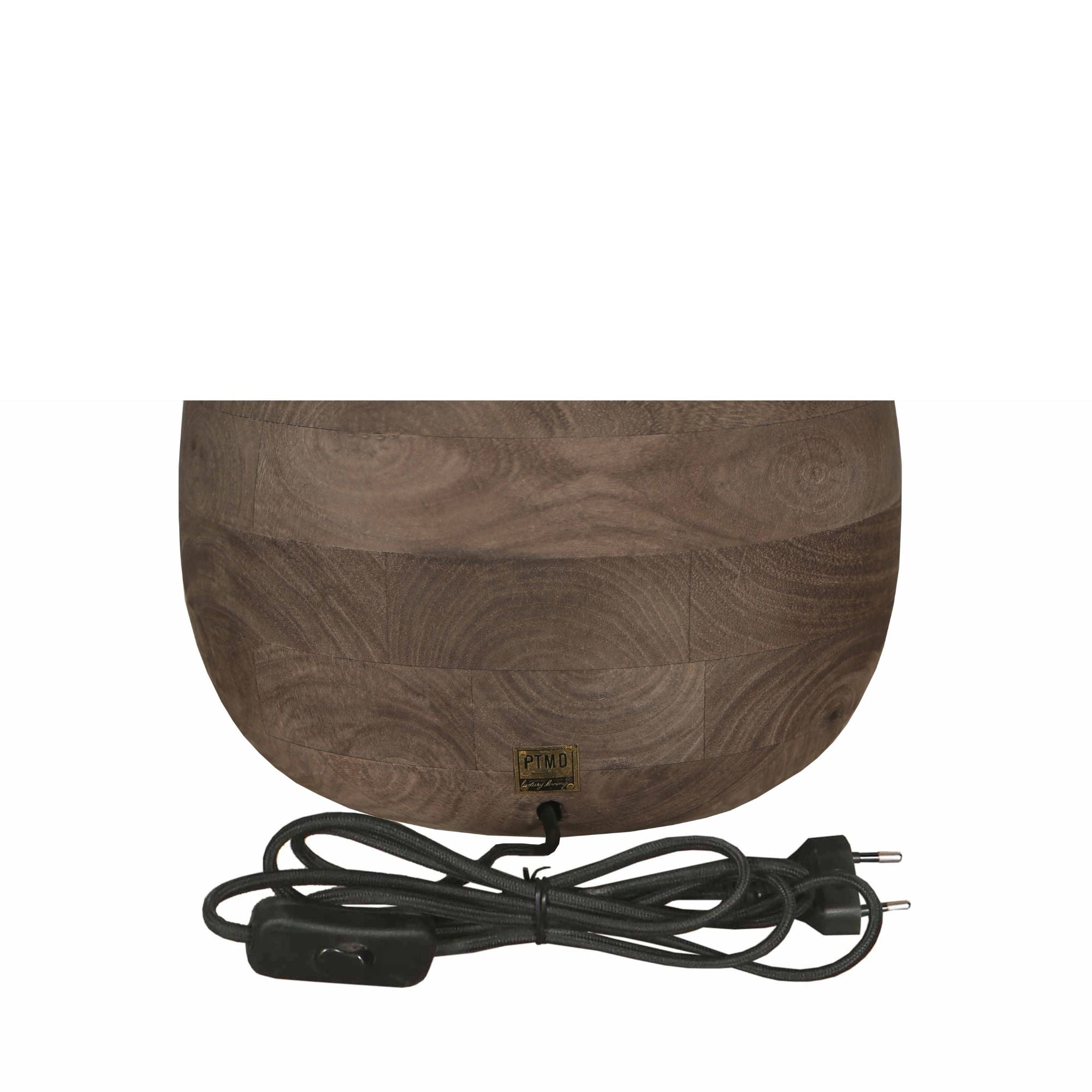 Tafellamp Peake Bruin Mangohout Large PTMD - Tafellamp - PTMD - livinglovely.nl