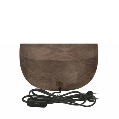 Tafellamp Peake Bruin Mangohout Large PTMD - Tafellamp - PTMD - livinglovely.nl