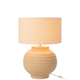 Tafellamp Terracotta Beige J-Line - Tafellamp - J-Line - livinglovely.nl