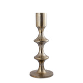 Taika Gold alu round candle holder tabs laag 73cm PTMD - Kandelaar - PTMD - livinglovely.nl