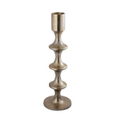Taika Gold alu round Kandelaar tabs hoog 92cm PTMD - Kandelaar - PTMD - livinglovely.nl