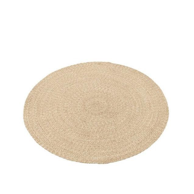 Tapijt Miami Outdoor Polyester Naturel/Wit Medium - Buiten-divers - J-Line - livinglovely.nl