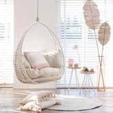 Tapijt Miami Outdoor Polyester Naturel/Wit Medium - Buiten-divers - J-Line - livinglovely.nl