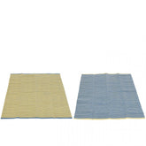 Tas + Strandlaken Dolce Vita Katoen Blauw/Geel Set van 2 - Tas - J-Line - livinglovely.nl