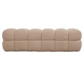 Teddy Bench Beige 160x45x43cm PTMD - Bankje - PTMD - livinglovely.nl