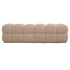 Teddy Bench Beige 160x45x43cm PTMD - Bankje - PTMD - livinglovely.nl