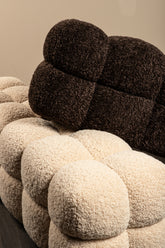 Teddy Bench Beige 160x45x43cm PTMD - Bankje - PTMD - livinglovely.nl