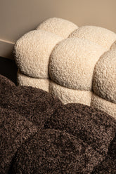 Teddy Bench Beige 160x45x43cm PTMD - Bankje - PTMD - livinglovely.nl