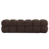 Teddy Bench Coffee 160 x45x43cm PTMD - Bankje - PTMD - livinglovely.nl
