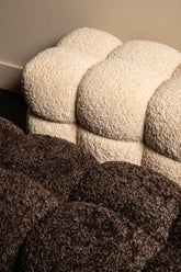 Teddy Bench Coffee 160 x45x43cm PTMD - Bankje - PTMD - livinglovely.nl