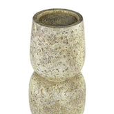 Terrina Cream Cement kaarsenhouder Large - PTMD - Kandelaar - PTMD - livinglovely.nl