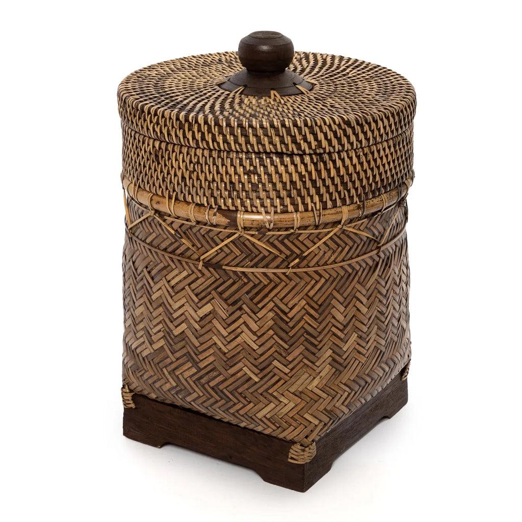 The Bathroom Bin Basket - Natural Brown , Mand , Bazar Bizar , livinglovely.nl