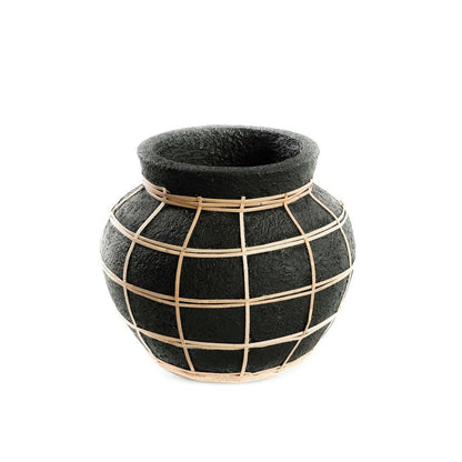 The Belly Vase Black Naturel Small , Vaas , Bazar Bizar , livinglovely.nl