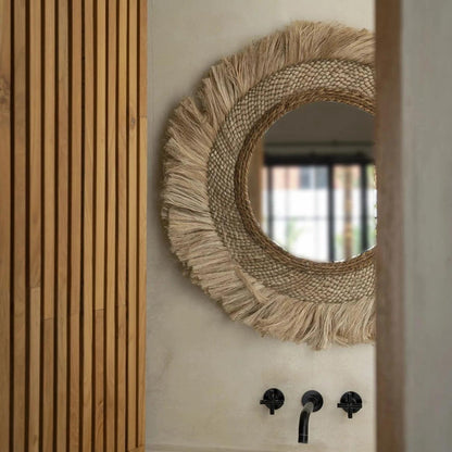 The Capri Mirror - Natural - L , Spiegel , Bazar Bizar , livinglovely.nl