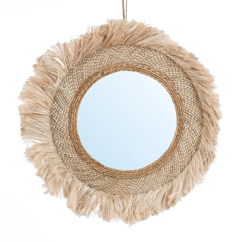 The Capri Mirror - Natural - L , Spiegel , Bazar Bizar , livinglovely.nl