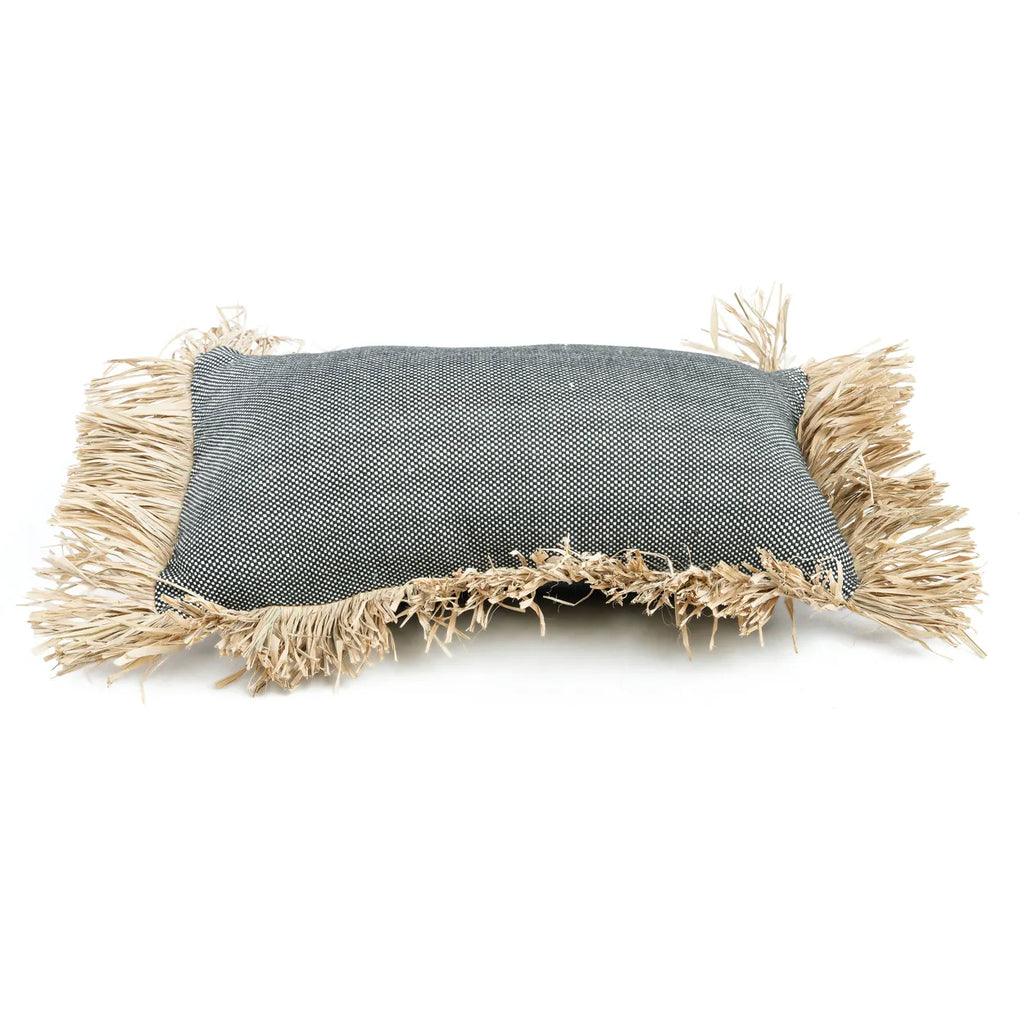 The Cotton Bonita Cushion Cover - Natural Black - 30x50 , Kussenhoes , Bazar Bizar , livinglovely.nl