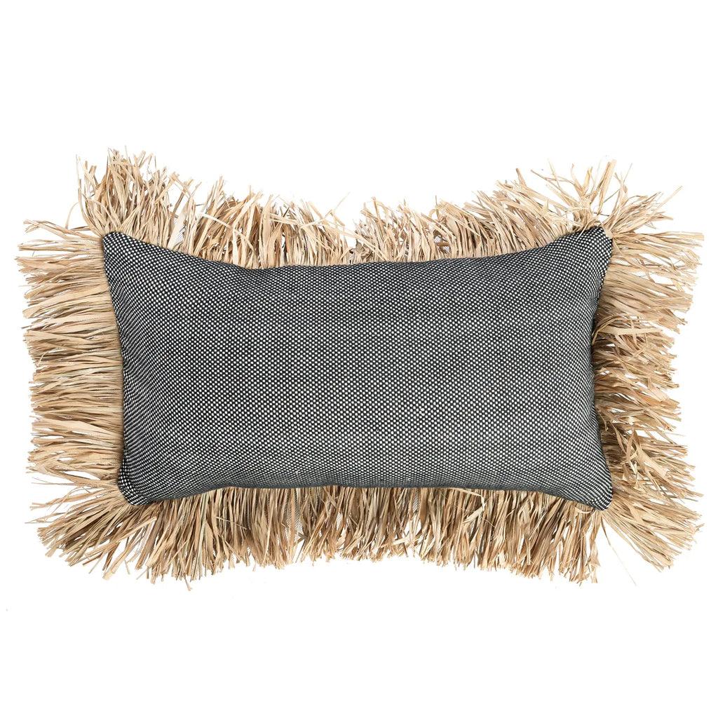 The Cotton Bonita Cushion Cover - Natural Black - 30x50 , Kussenhoes , Bazar Bizar , livinglovely.nl