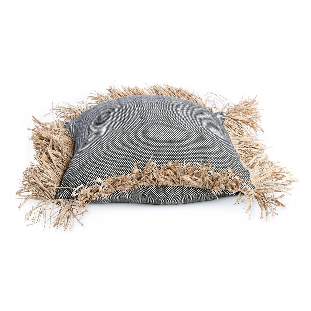 The Cotton Bonita Cushion Cover - Natural Black - 40x40 , Kussenhoes , Bazar Bizar , livinglovely.nl