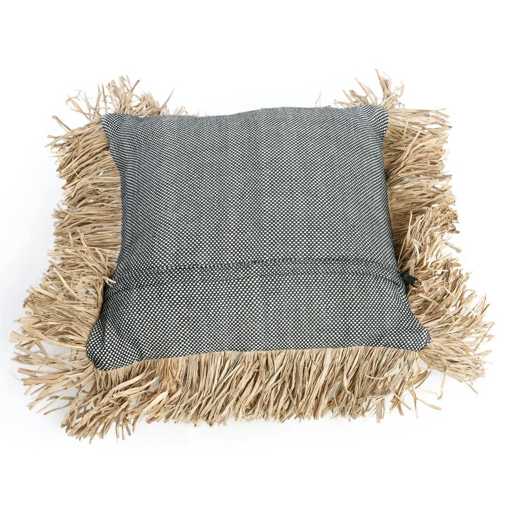 The Cotton Bonita Cushion Cover - Natural Black - 40x40 , Kussenhoes , Bazar Bizar , livinglovely.nl