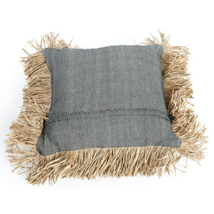 The Cotton Bonita Cushion Cover - Natural Black - 40x40 , Kussenhoes , Bazar Bizar , livinglovely.nl