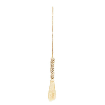 The Cowrie &amp; Cotton Tassel - Natural , Binnen-divers , Bazar Bizar , livinglovely.nl