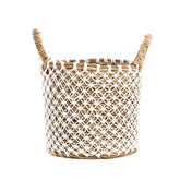 The Crossed Stitched Macrame Basket - Smalll , Mand , Bazar Bizar , livinglovely.nl