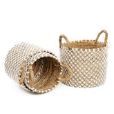 The Crossed Stitched Macrame Basket - Smalll , Mand , Bazar Bizar , livinglovely.nl