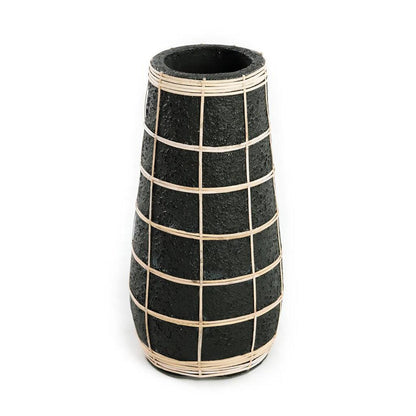 The Cutie Vase Black Naturel Large , Vaas , Bazar Bizar , livinglovely.nl