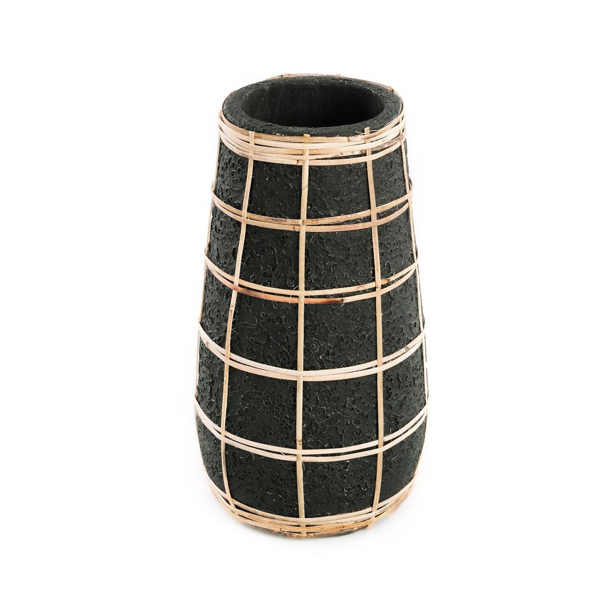 The Cutie Vase Black Naturel Medium , Vaas , Bazar Bizar , livinglovely.nl