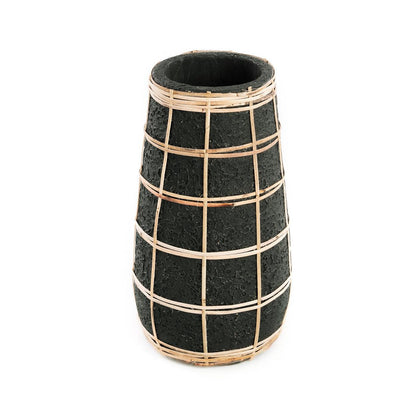 The Cutie Vase Black Naturel Medium , Vaas , Bazar Bizar , livinglovely.nl